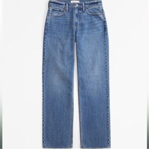 Abercrombie & Fitch The 90s Baggy Low Rise Jean Medium Wash